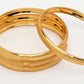NVR Women's Set of 4 Gold-Polished Traditional Bangles - Swadesiicart