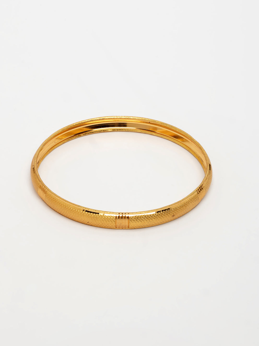 NVR Women's Set of 4 Gold-Polished Traditional Bangles - Swadesiicart