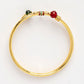 NVR Women's Set of 2 Gold-Polished Artificial Beads Traditional Bangles - Swadesiicart