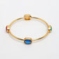 NVR Women's Set of 4 Gold-Polished Artificial Stone Studded Bangles - Swadesiicart