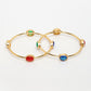 NVR Women's Set of 2 Gold-Polished Artificial Stone Studded Bangles - Swadesiicart