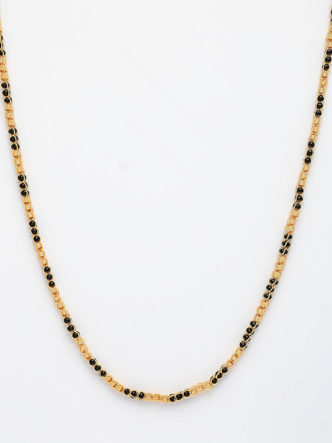NVR Women's Gold-Polished Artificial Beads Chain - Swadesiicart