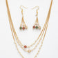 NVR Women's Multi color Gold-Polished Artificial Beads Jewellery Set - Swadesiicart