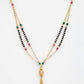 NVR Women's Gold-Polished Artificial Stones Studded & Beaded Mangalsutra - Swadesiicart