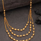 NVR Women's Gold-Polished Artificial Beads Layered Chain - Swadesiicart