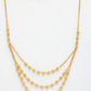 NVR Women's Gold-Polished Artificial Beads Layered Chain - Swadesiicart