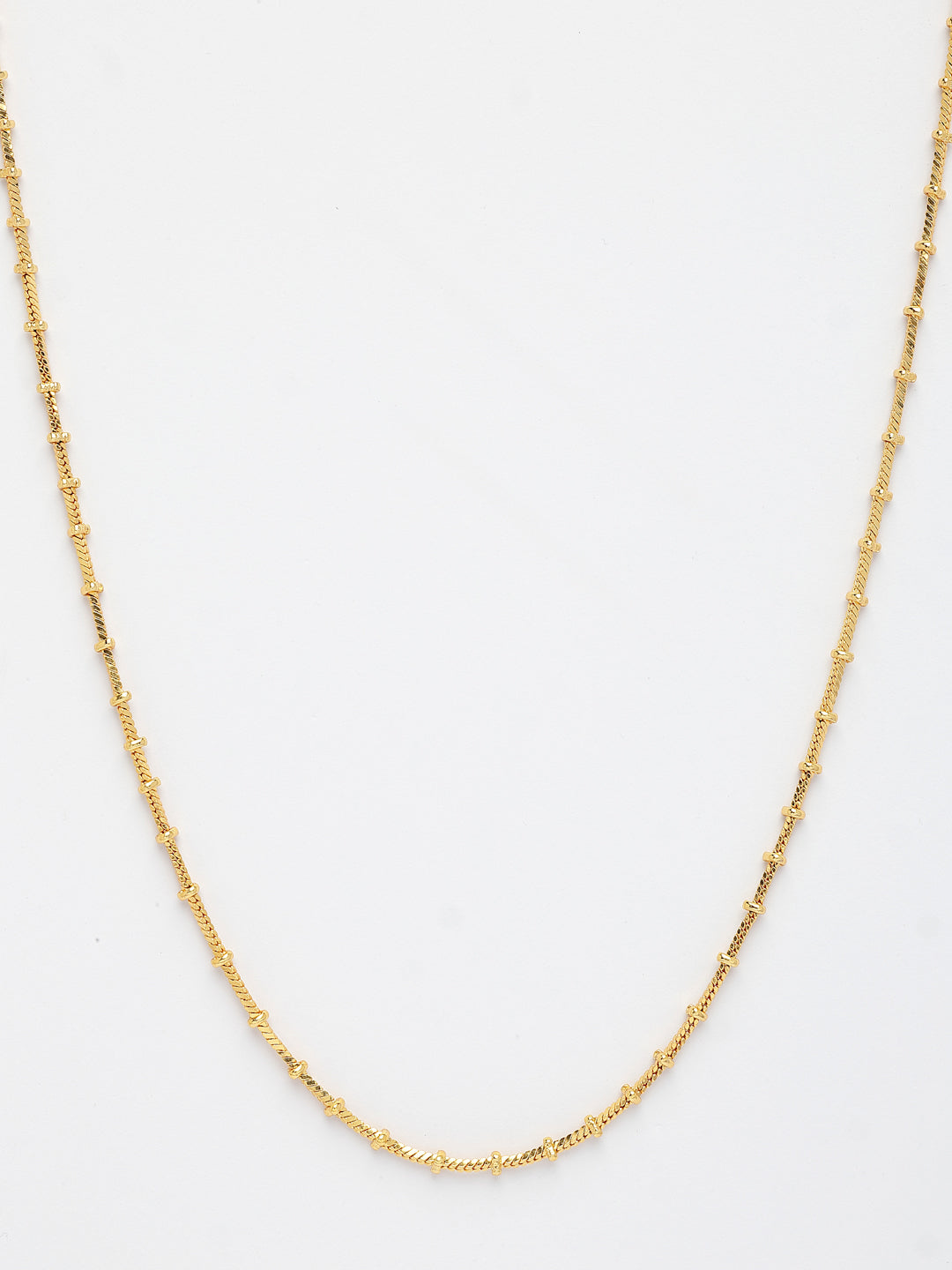 NVR Women's Gold-Polished Minimal Chain - Swadesiicart