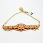 NVR Women's Gold-Polished Cubic Zirconia Stone Studded Rajputi Choker Necklace | Swadesiicart