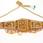 NVR Women's Gold-Polished Cubic Zirconia Stone Studded Rajputi Choker Necklace | Swadesiicart