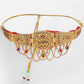 NVR Women's Gold-Polished Cubic Zirconia Stone Studded Rajputi Choker Necklace | Swadesiicart
