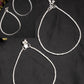 NVR Women's Pair of 2 Silver-Plated Anklets | Swadesiicart