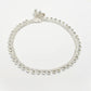 NVR Women's Set of 2 Silver-Plated Artificial Stone Studded Anklets - Swadesiicart