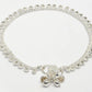 NVR Women's Set of 2 Silver-Plated Artificial Stone Studded Anklets - Swadesiicart