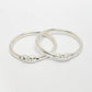 NVR Kids Set of 2 Silver- Toned Nazariya Kada Bracelet - Swadesiicart