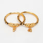 NVR Kids Set of 2 Rhodium-Plated Artificial Beads Nazariya Kada Bracelet - Swadesiicart
