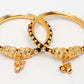 NVR Kids Set of 2 Rhodium-Plated Artificial Beads Nazariya Kada Bracelet - Swadesiicart