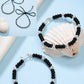 NVR Kids Pair of 2 Rhodium-Plated Artificial Beads Nazariya Link Bracelet - Swadesiicart