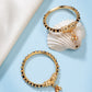 NVR Kids Pair of 3 Rhodium-Plated Artificial Beads Nazariya Kada Bracelet - Swadesiicart
