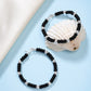 NVR Kids Pair of 4 Rhodium-Plated Artificial Beads Nazariya Kada Bracelet