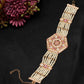NVR Women's Gold-Polished Cubic Zirconia Stone Studded Link Bracelet - Swadesiicart