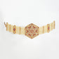 NVR Women's Gold-Polished Cubic Zirconia Stone Studded Link Bracelet - Swadesiicart