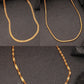 NVR Women's Set of 3 Gold-Polished Minimal Chain - Swadesiicart