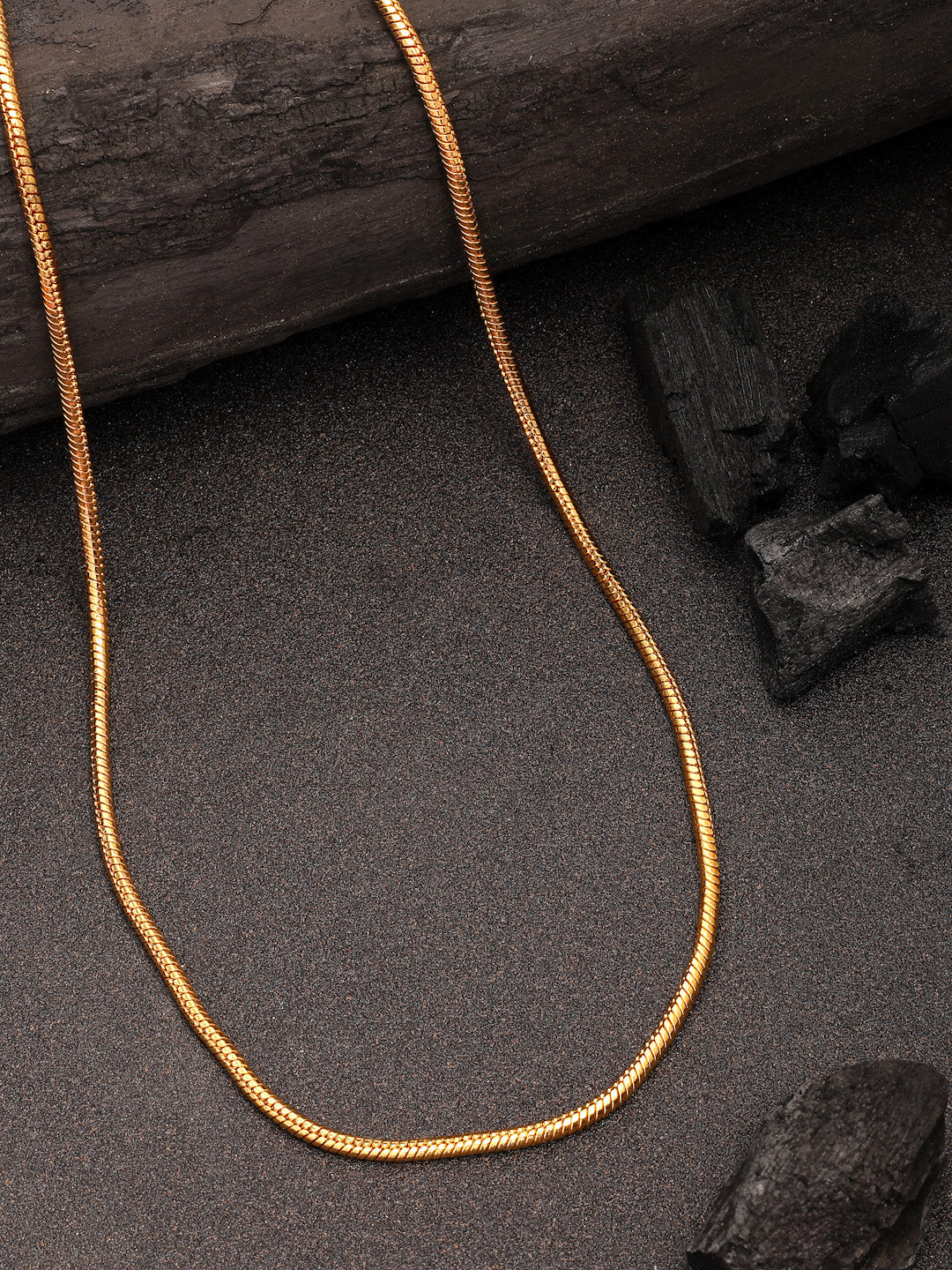 NVR Women's Set of 3 Gold-Polished Minimal Chain - Swadesiicart