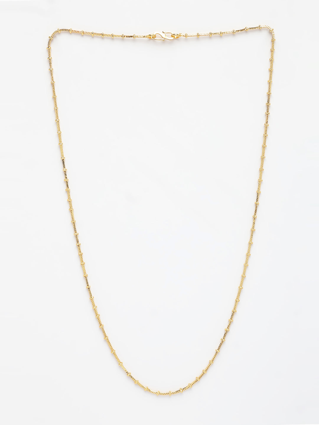 NVR Women's Set of 5 Gold-Polished Minimal Chain | Swadesiicart
