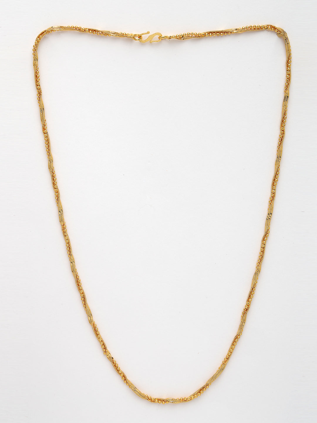 NVR Women's Set of 5 Gold-Polished Minimal Chain | Swadesiicart