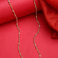 NVR Women's Set of 5 Gold-Polished Minimal Chain | Swadesiicart