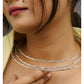NVR Women 3 Layers Oxidized Silver-Plated Statement Choker Necklace - Swadesiicart