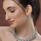 NVR Women's Oxidized Silver-Plated Statement Choker Necklace - Swadesiicart