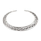 NVR Women's Silver-Plated Oxidized Statement Choker Necklace | Swadesiicart