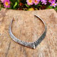 NVR Women's Handmade Silver-Plated Oxidized Collar Choker Necklace | Swadesiicart