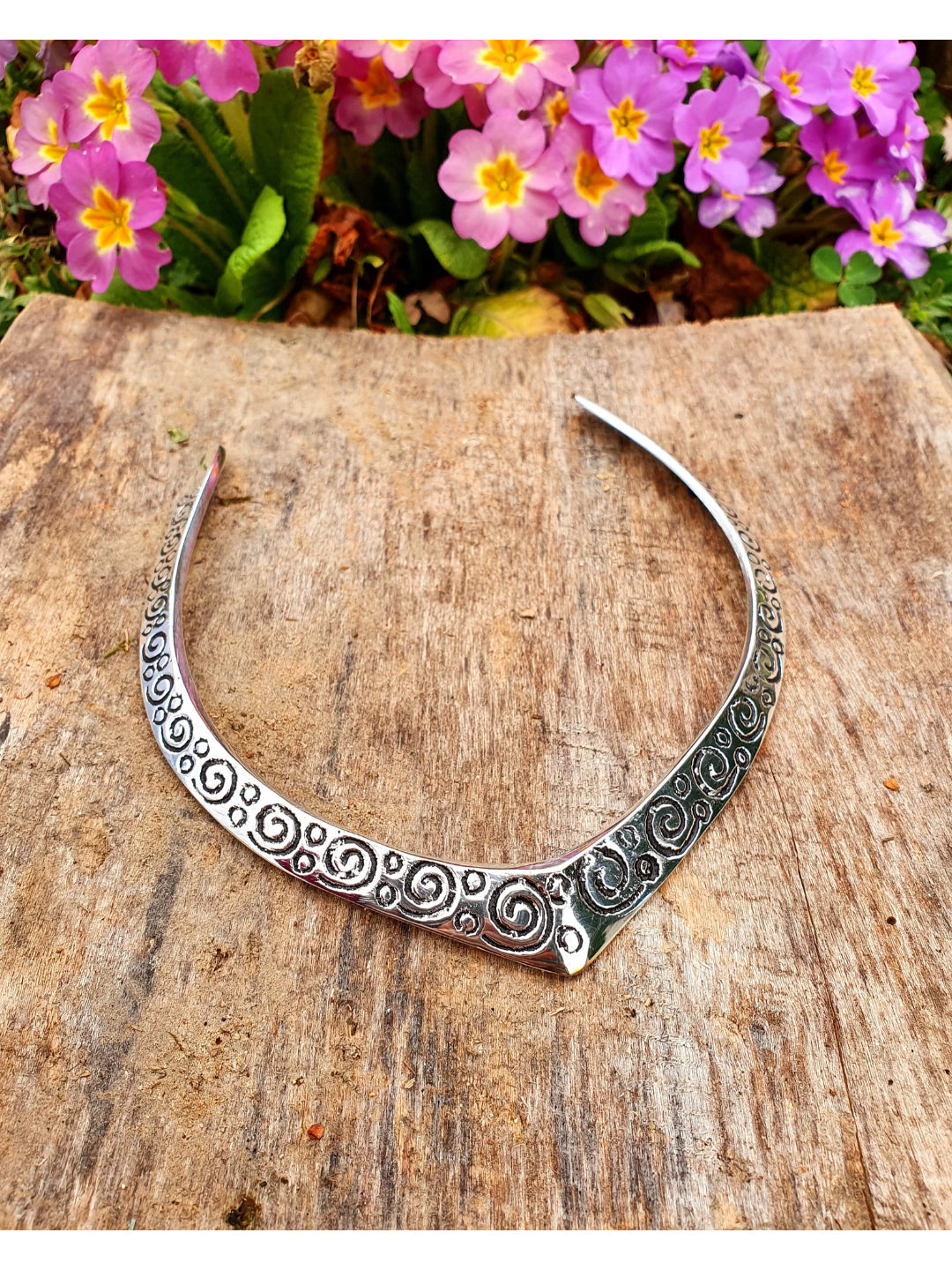 NVR Women's Handmade Silver-Plated Oxidized Collar Choker Necklace | Swadesiicart