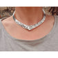 NVR Women's Handmade Silver-Plated Oxidized Collar Choker Necklace | Swadesiicart