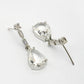 NVR Women's Silver-Plated White American Diamond-Studded Handcrafted Jewellery Set - Swadesiicart