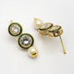 NVR Women Gold-Polished Round Shape Kundan Studded Short Jewellery Set - Swadesiicart