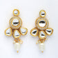 NVR Women Gold-Polished Kundan Studded & Pearls Long Jewellery Set - Swadesiicart