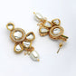 NVR Women Gold-Polished Kundan Studded & Pearls Long Jewellery Set - Swadesiicart