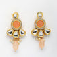 NVR Women Peach Stones with Kundan Studded Long Jewellery Set
