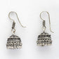 NVR Women Silver Plated Oxidized Traditional Jhumka Earrings - Swadesiicart