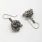 NVR Women Silver Plated Oxidized Traditional Jhumka Earrings - Swadesiicart