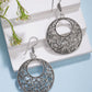 NVR Women Ethnic Silver-Plated Oxidized Chandbali Earrings - Swadesiicart