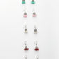 NVR Women's Pair of 5 Oxidized Silver Plated Multicolor Artificial Beads Jhumka Earrings - Swadesiicart