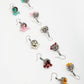 NVR Women's Pair of 5 Oxidized Silver Plated Multicolor Artificial Beads Jhumka Earrings - Swadesiicart