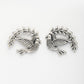 NVR Women Silver Toned Oxidized Set of 2 Jhumka & Drop Earrings | Swadesiicart