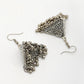 NVR Women Silver Toned Oxidized Set of 2 Jhumka & Drop Earrings | Swadesiicart