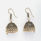 NVR Women Set of 2 Oxidized German Silver Jhumka Earrings | Swadesiicart
