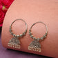 NVR Women's Handmade Set of 2 Oxidized Traditional Jhumka Earrings - Swadesiicart